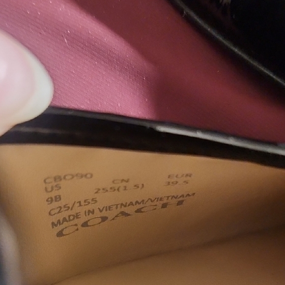 Coach Black Patent Leather Mary Jane Flats - Picture 3 of 6